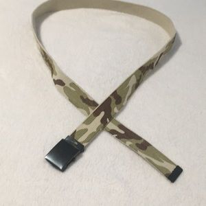 Camouflage ratchet buckle belt unisex